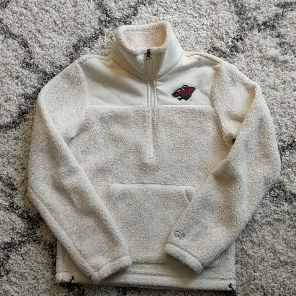 NHL MN Wild XS half zip fleece GUC